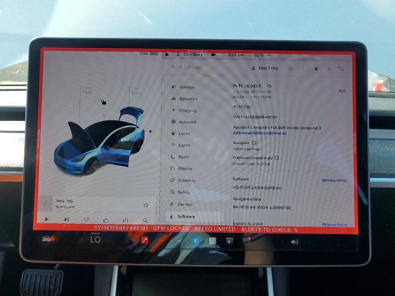 Продажа на аукционе авто 2019 Tesla Model 3, vin: 5YJ3E1EB9KF448191, номер лота: 79915295