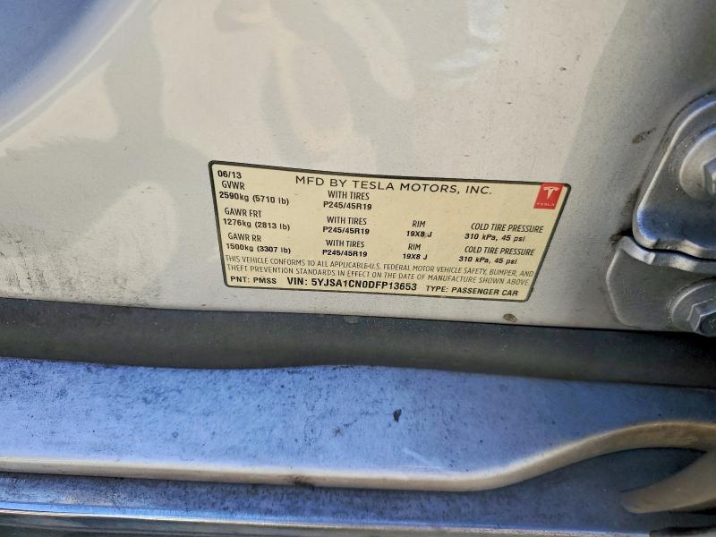 Aukcja sprzedaży 2013 Tesla Model S, vin: 5YJSA1CN0DFP13653, numer aukcji: 46355126