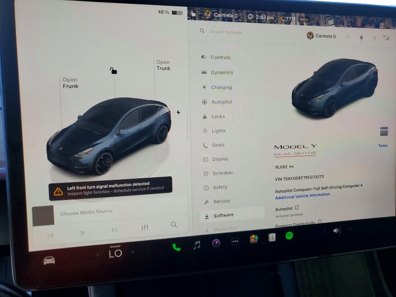 Продажа на аукционе авто 2024 Tesla Model Y, vin: 7SAYGDEF7RF073273, номер лота: 45816406