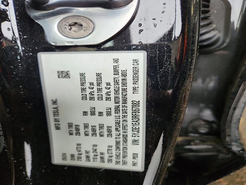 79833145 :رقم المزاد ، 5YJ3E1EA3RF867882 vin ، 2024 Tesla Model 3 مزاد بيع