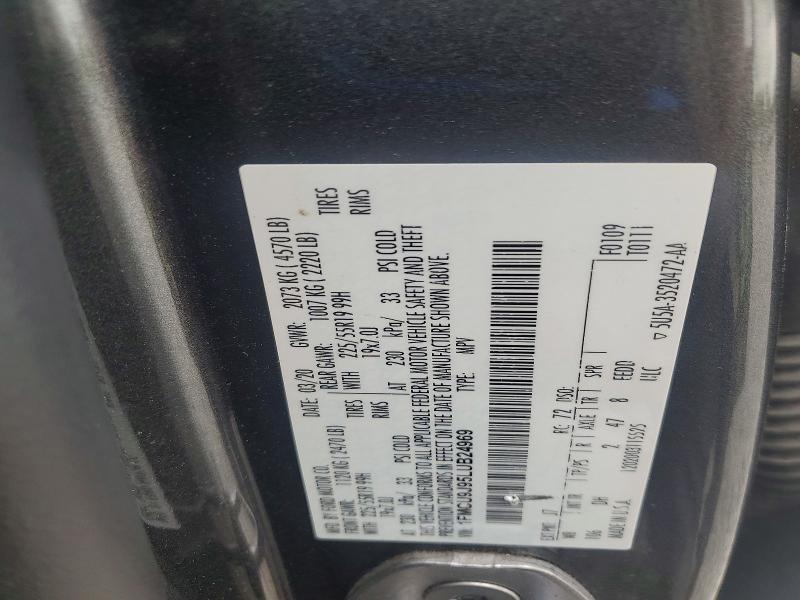 Продажа на аукционе авто 2020 Ford Escape, vin: 1FMCU9J95LUB24969, номер лота: 47634506