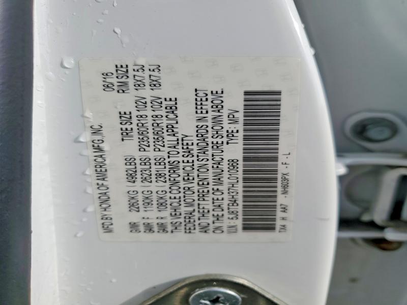 48132086 :رقم المزاد ، 5J8TB4H37HL010968 vin ، 2017 Acura Rdx مزاد بيع