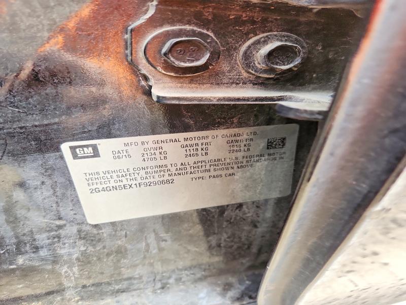 77795235 :رقم المزاد ، 2G4GN5EX1F9290682 vin ، 2015 Buick Regal مزاد بيع