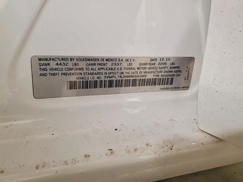 79492965 :رقم المزاد ، 3VWPL7AJXBM656399 vin ، 2011 Volkswagen Jetta مزاد بيع
