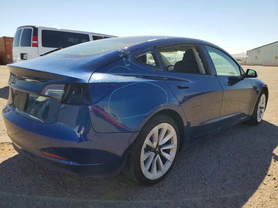 Продажа на аукционе авто 2022 Tesla Model 3, vin: 5YJ3E1EA0NF370802, номер лота: 46378626