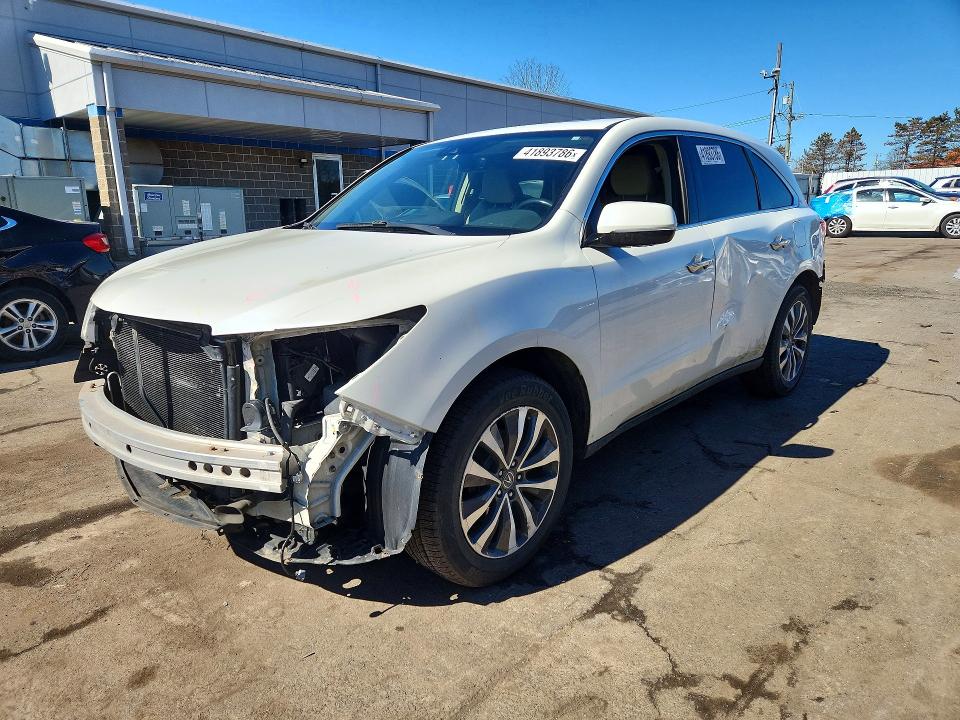 2016 Acura Mdx მანქანა იყიდება აუქციონზე, vin: 5FRYD4H43GB054926, აუქციონის ნომერი: 41893786