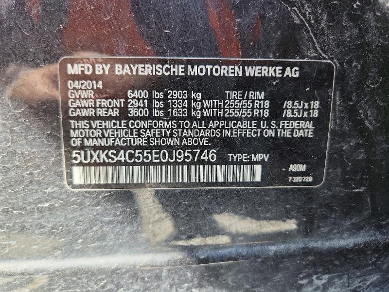 2014 Bmw X5 მანქანა იყიდება აუქციონზე, vin: 5UXKS4C55E0J95746, აუქციონის ნომერი: 47774496