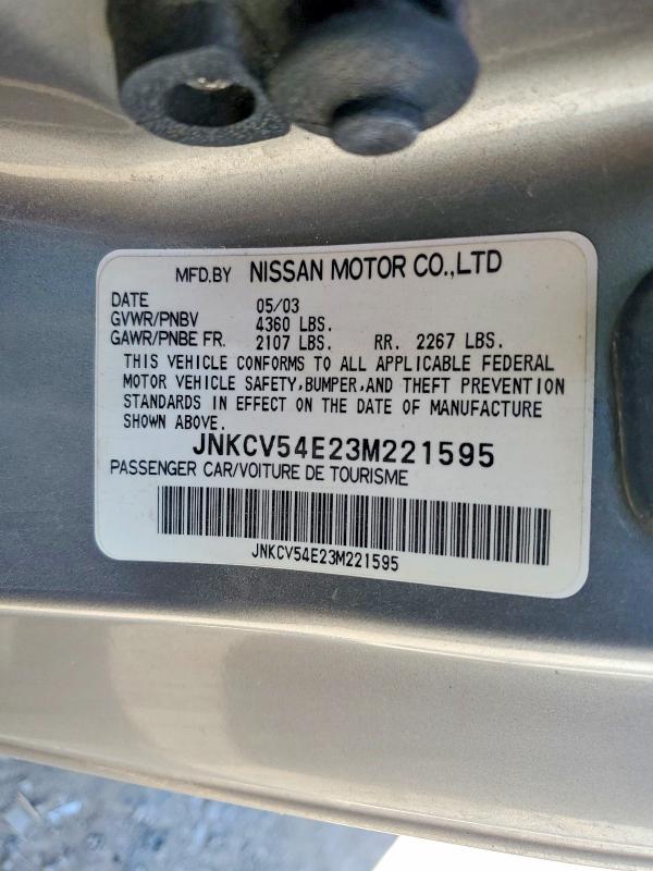 77369565 :رقم المزاد ، JNKCV54E23M221595 vin ، 2003 Infiniti G35 مزاد بيع