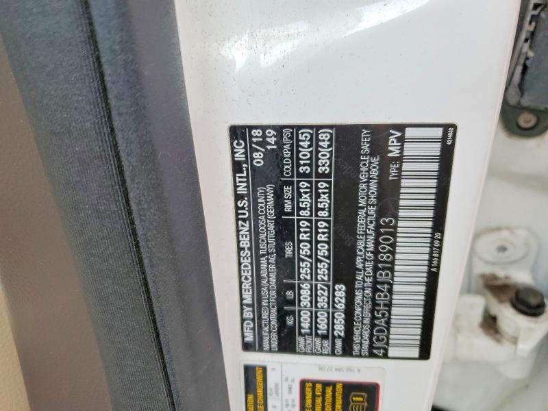 46434836 :رقم المزاد ، 4JGDA5HB4JB189013 vin ، 2018 Mercedes-benz Gle مزاد بيع