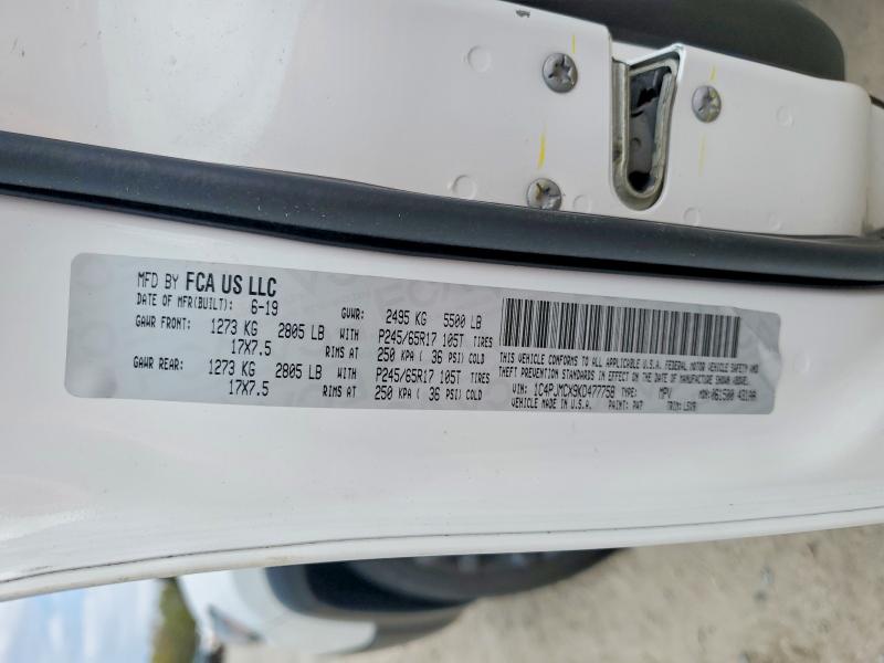 Продажа на аукционе авто 2019 Jeep Cherokee, vin: 1C4PJMCX9KD477758, номер лота: 45922086
