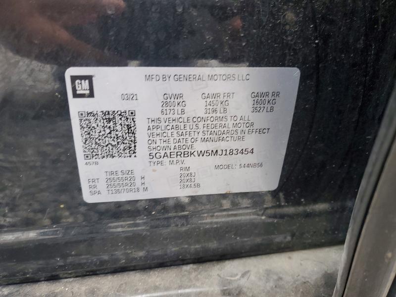 Продаж на аукціоні авто 2021 Buick Enclave, vin: 5GAERBKW5MJ183454, номер лоту: 41879946