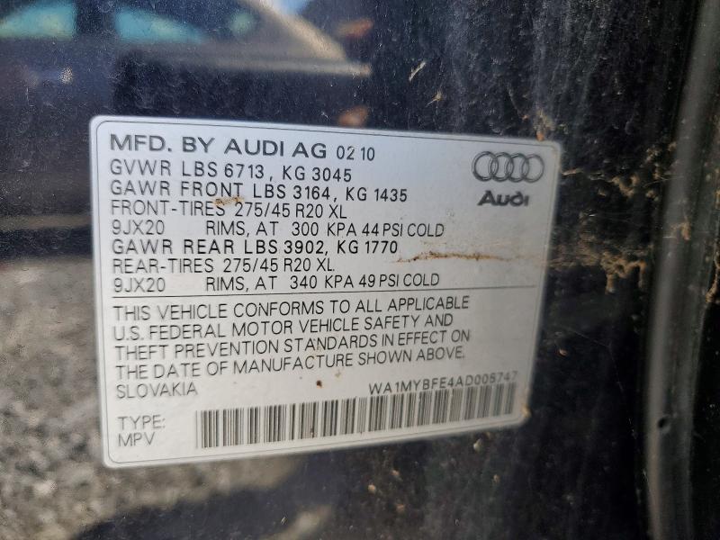 Продажа на аукционе авто 2011 Audi Q7, vin: WA1MYBFE4AD005747, номер лота: 45603776