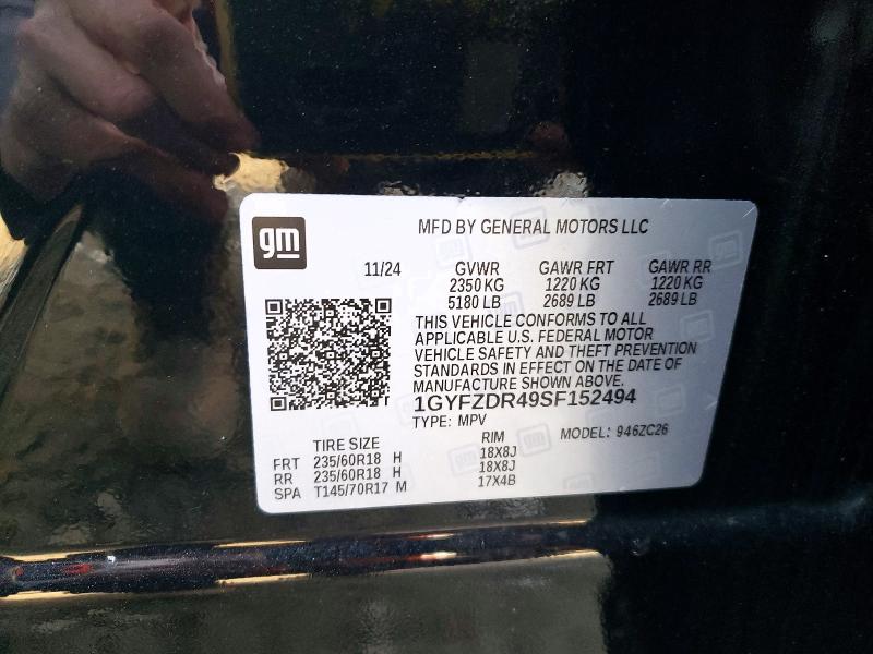 Продажа на аукционе авто 2025 Cadillac Xt4, vin: 1GYFZDR49SF152494, номер лота: 75354735