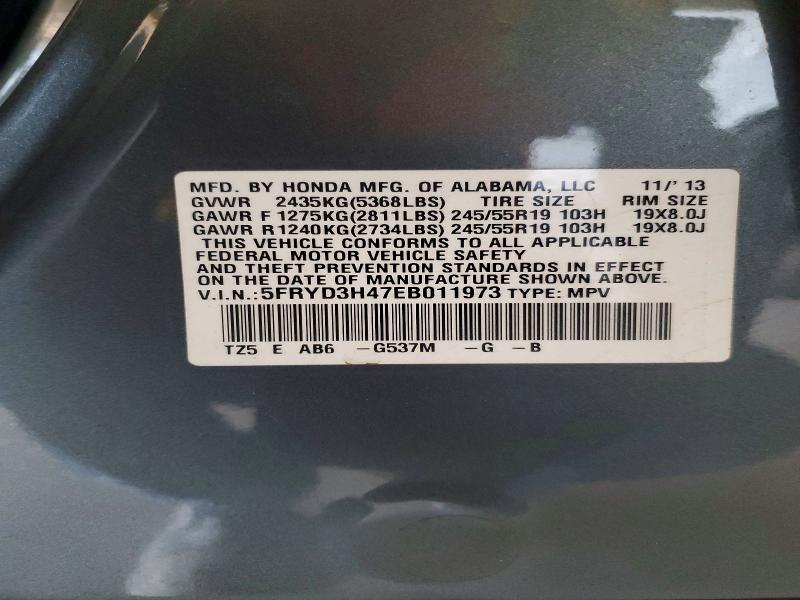 Продажа на аукционе авто 2014 Acura Mdx, vin: 5FRYD3H47EB011973, номер лота: 41604426