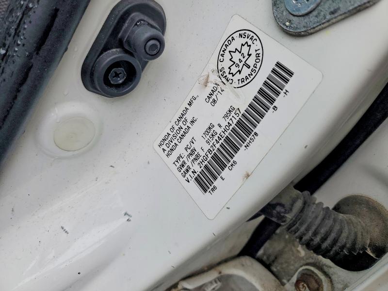 Aukcja sprzedaży 2014 Honda Civic, vin: 2HGFB2F44EH047157, numer aukcji: 77373425