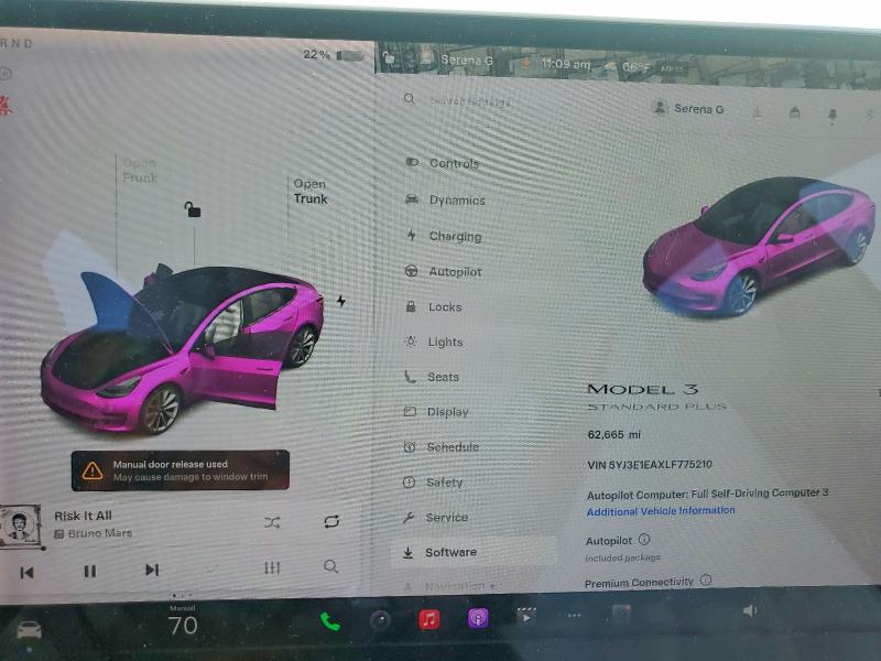 48082866 :رقم المزاد ، 5YJ3E1EAXLF775210 vin ، 2020 Tesla Model 3 مزاد بيع