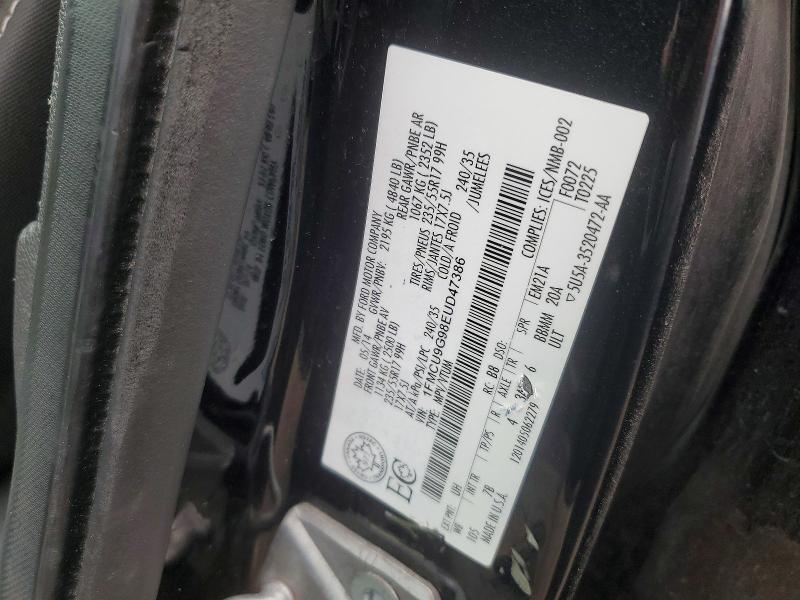 2014 Ford Escape მანქანა იყიდება აუქციონზე, vin: 1FMCU9G98EUD47386, აუქციონის ნომერი: 47521176