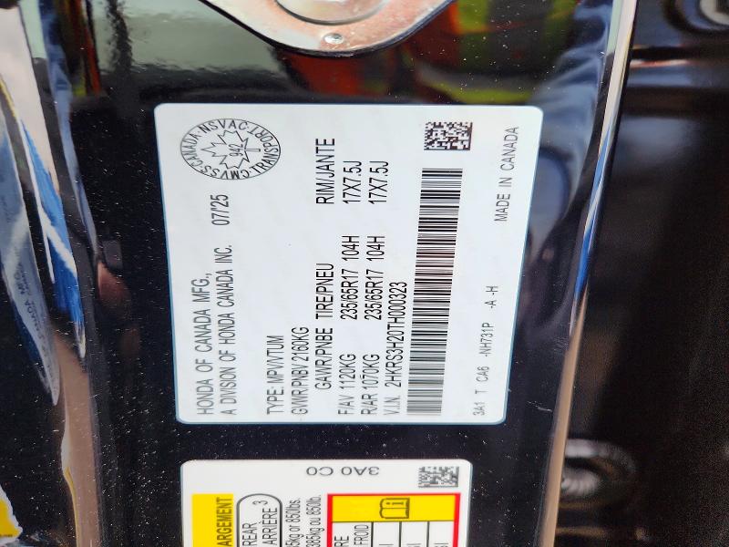 Aukcja sprzedaży 2026 Honda Cr-v, vin: 2HKRS3H20TH000323, numer aukcji: 47238106
