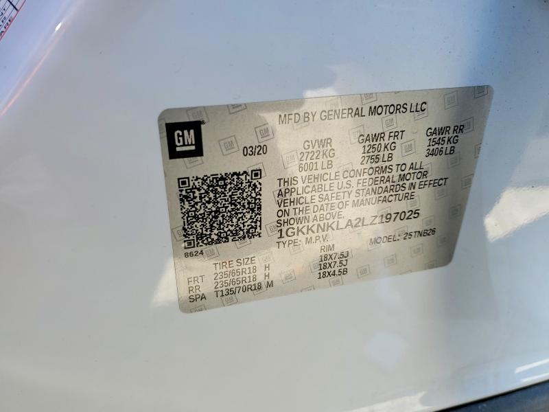 Продажа на аукционе авто 2020 Gmc Acadia, vin: 1GKKNKLA2LZ197025, номер лота: 46544176