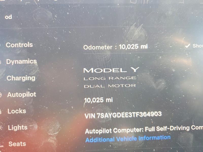 Aukcja sprzedaży 2026 Tesla Model Y, vin: 7SAYGDEE3TF364903, numer aukcji: 41642406
