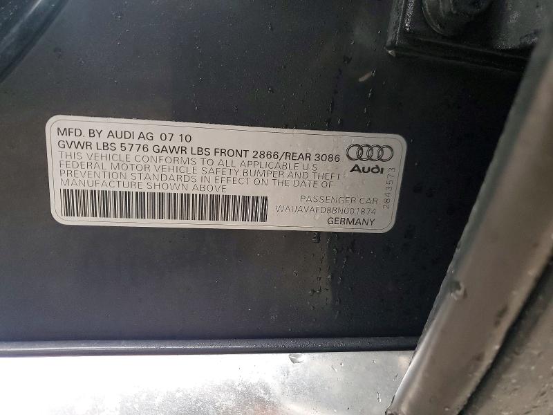 Aukcja sprzedaży 2011 Audi A8, vin: WAUAVAFD8BN001874, numer aukcji: 42007796