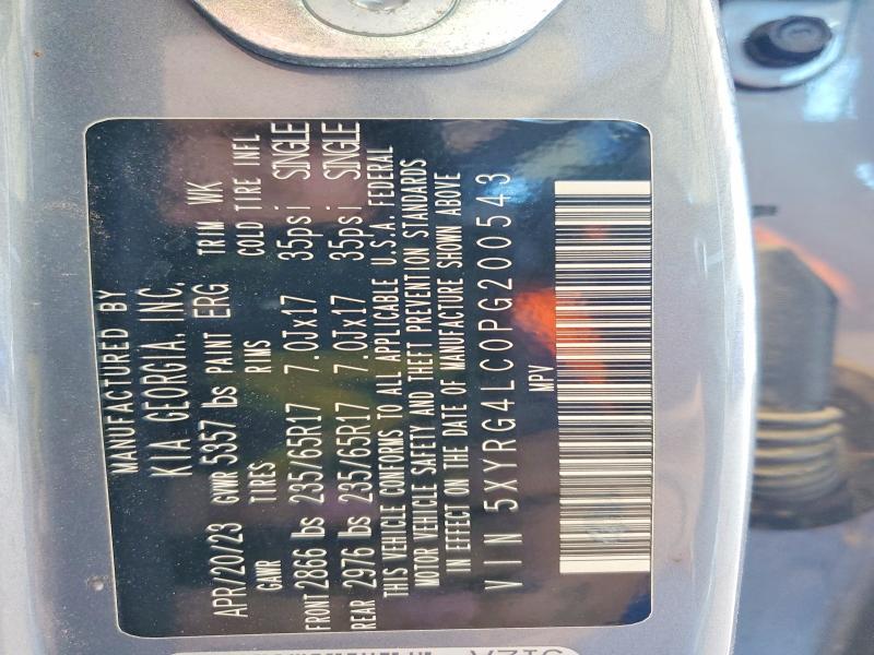 2023 Kia Sorento მანქანა იყიდება აუქციონზე, vin: 5XYRG4LC0PG200543, აუქციონის ნომერი: 47818336