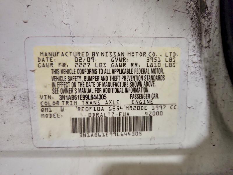 47012576 :رقم المزاد ، 3N1AB61E99L644305 vin ، 2009 Nissan Sentra مزاد بيع