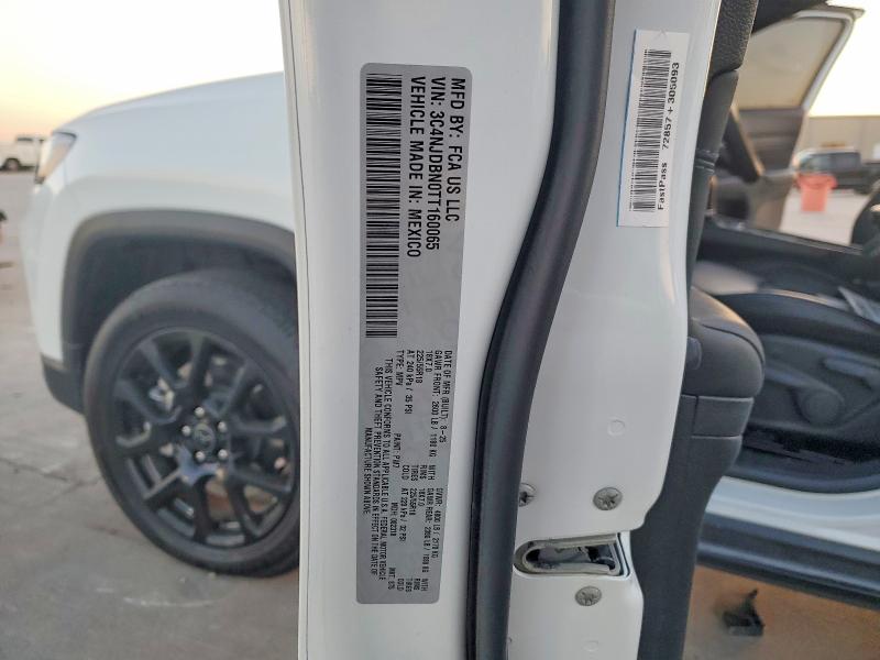 2026 Jeep Compass მანქანა იყიდება აუქციონზე, vin: 3C4NJDBN0TT160065, აუქციონის ნომერი: 46861796