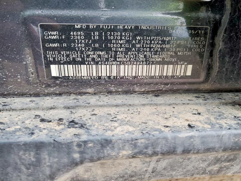 Aukcja sprzedaży 2011 Subaru Outback, vin: 4S4BRDKC5B2424872, numer aukcji: 47273986