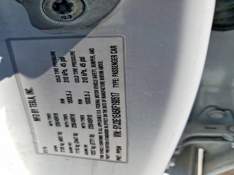 Aukcja sprzedaży 2019 Tesla Model 3, vin: 5YJ3E1EA5KF190517, numer aukcji: 45884156