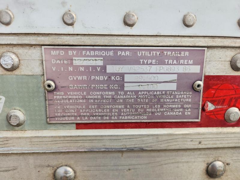 45470246 :رقم المزاد ، 1UYVS2537FP089386 vin ، 2015 Utility Dry Freight Trailer مزاد بيع