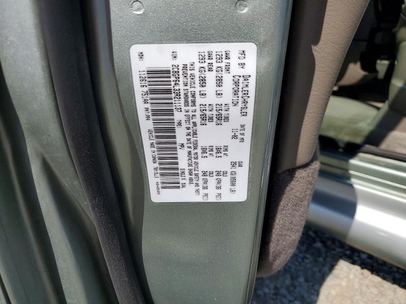45848626 :رقم المزاد ، 2C8GP64L33R211137 vin ، 2003 Chrysler Town & Country مزاد بيع