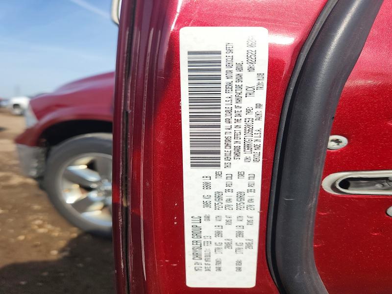 46853926 :رقم المزاد ، 1C6RR7GT1DS620153 vin ، 2013 Ram 1500 مزاد بيع