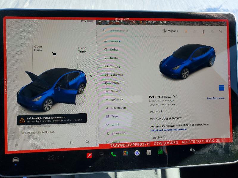 Aukcja sprzedaży 2023 Tesla Model Y, vin: 7SAYGDEE3PF963712, numer aukcji: 46380686