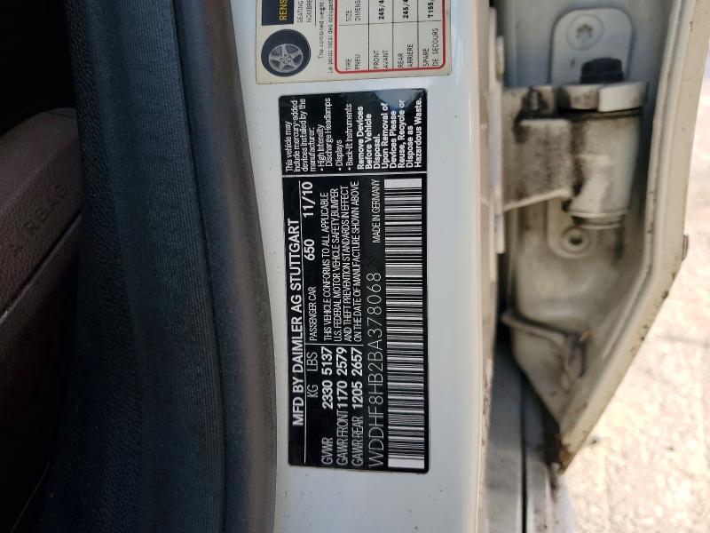 Продаж на аукціоні авто 2011 Mercedes-benz E, vin: WDDHF8HB2BA378068, номер лоту: 45882176