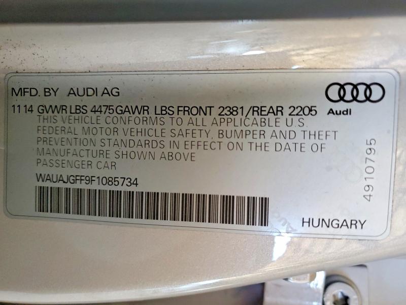 Aukcja sprzedaży 2015 Audi A3, vin: WAUAJGFF9F1085734, numer aukcji: 79609315
