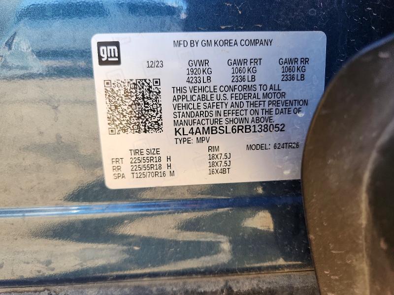 45535716 :رقم المزاد ، KL4AMBSL6RB138052 vin ، 2024 Buick Encore Gx مزاد بيع