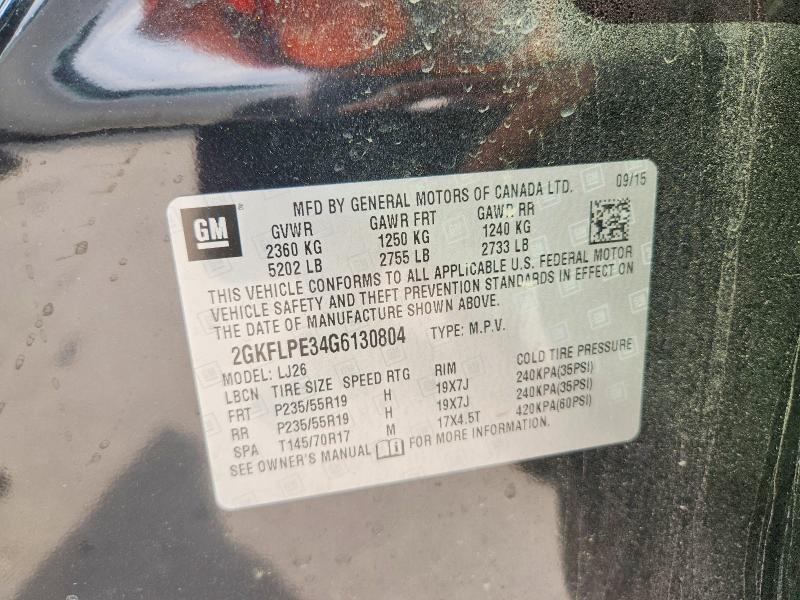 41928216 :رقم المزاد ، 2GKFLPE34G6130804 vin ، 2016 Gmc Terrain مزاد بيع