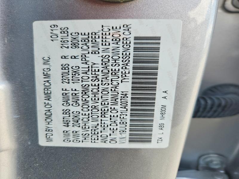 Aukcja sprzedaży 2020 Acura Tlx, vin: 19UUB1F31LA007641, numer aukcji: 47866186