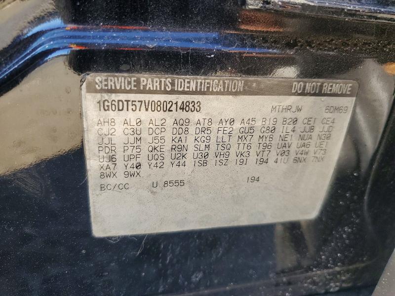 45516236 :رقم المزاد ، 1G6DT57V080214833 vin ، 2008 Cadillac Cts مزاد بيع