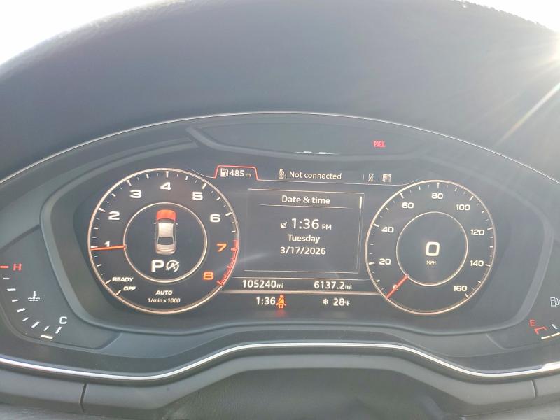 2017 Audi A4 მანქანა იყიდება აუქციონზე, vin: WAUDNAF42HN046816, აუქციონის ნომერი: 45977626