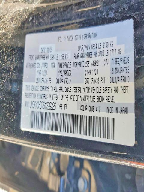 Aukcja sprzedaży 2025 Mazda Cx-90, vin: JM3KKCHD7S1229226, numer aukcji: 45579256