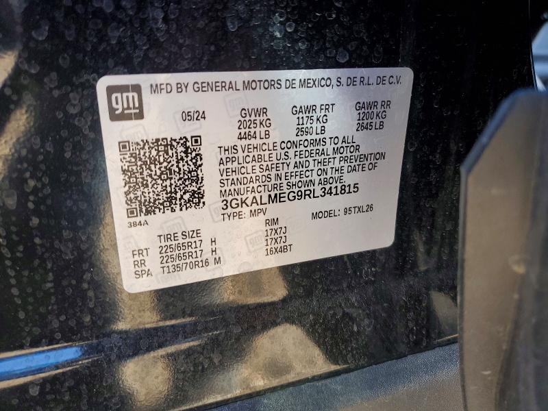 2024 Gmc Terrain მანქანა იყიდება აუქციონზე, vin: 3GKALMEG9RL341815, აუქციონის ნომერი: 47134946