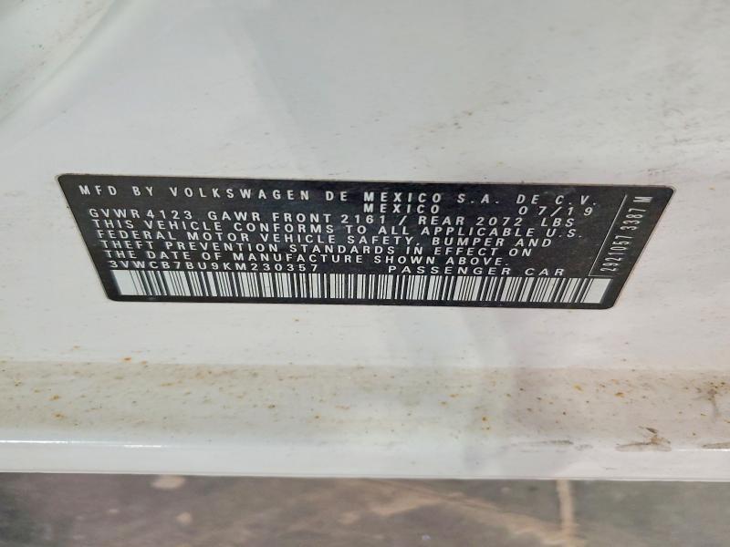 Aukcja sprzedaży 2019 Volkswagen Jetta, vin: 3VWCB7BU9KM230357, numer aukcji: 46020416