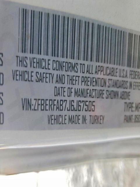 Продаж на аукціоні авто 2018 Ram Promaster City, vin: ZFBERFAB7J6J67505, номер лоту: 96288845