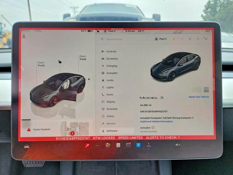 Aukcja sprzedaży 2023 Tesla Model 3, vin: 5YJ3E1EA9PF623747, numer aukcji: 48004406