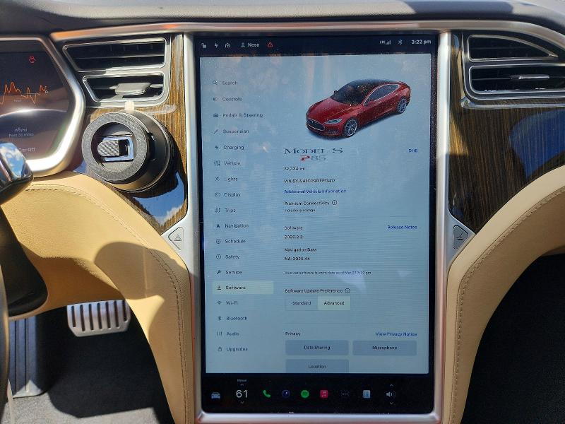 2013 Tesla Model S მანქანა იყიდება აუქციონზე, vin: 5YJSA1CP9DFP11417, აუქციონის ნომერი: 47724346