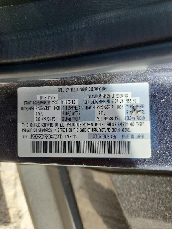 Aukcja sprzedaży 2014 Mazda Cx-5, vin: JM3KE2CY8E0427206, numer aukcji: 47021376