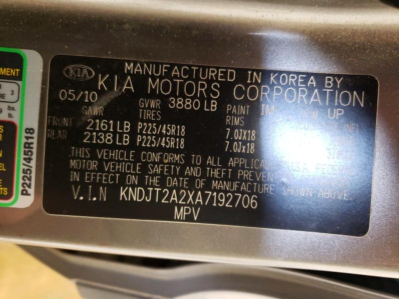 Продаж на аукціоні авто 2010 Kia Soul, vin: KNDJT2A2XA7192706, номер лоту: 48415756