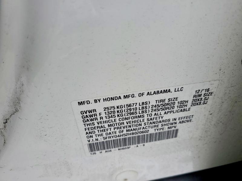 2017 Acura Mdx მანქანა იყიდება აუქციონზე, vin: 5FRYD4H52HB020602, აუქციონის ნომერი: 79742955